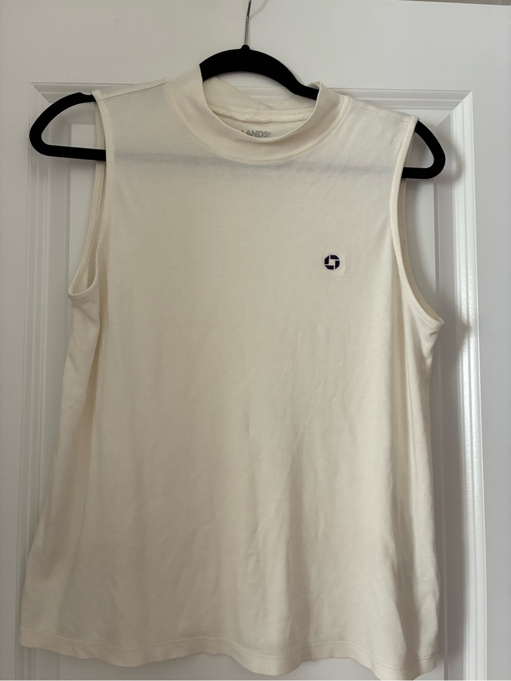 JPMorgan Chase bank lands end white tank top blouse